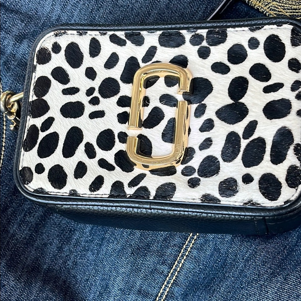 Marc Jacobs Black and White Polka Dot Crossbody Bag - Picture 10 of 12